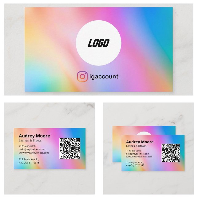 Dienste für Lash und Brows Visitenkarte (Lash and Brows Services Business Card
)