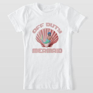 Dienstfreie Meerjungfrau T-Shirt
