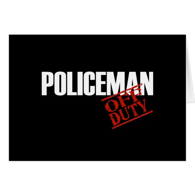 DIENSTFREIE POLIZIST-DUNKELHEIT (Vorderseite (Horizontal))