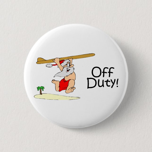 Dienstfreie Sankt (Surfen) Button (Vorderseite)