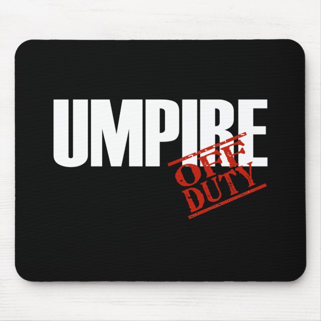 DIENSTFREIE SCHIEDSRICHTER-DUNKELHEIT MOUSEPAD (Vorne)