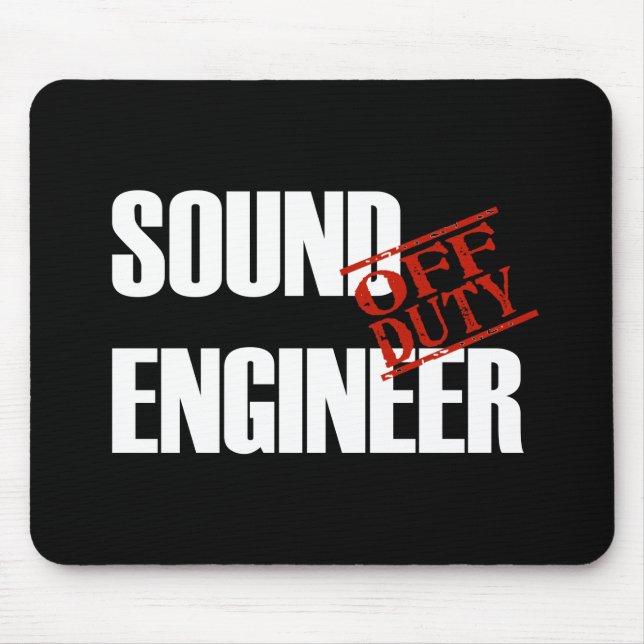 DIENSTFREIE TONINGENIEUR-DUNKELHEIT MOUSEPAD (Vorne)