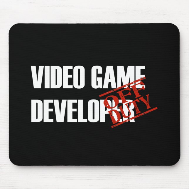 DIENSTFREIE VIDEOSPIEL-ENTWICKLER-DUNKELHEIT MOUSEPAD (Vorne)
