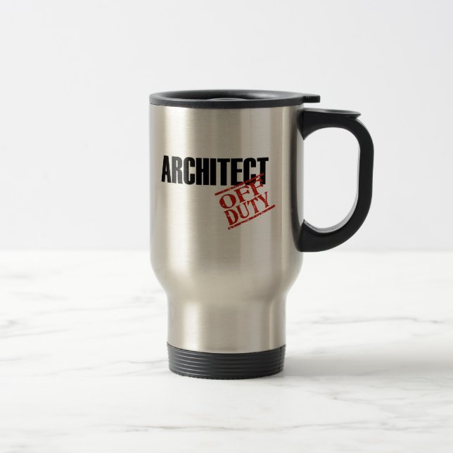 Dienstfreier Architekt Reisebecher (Rechts)