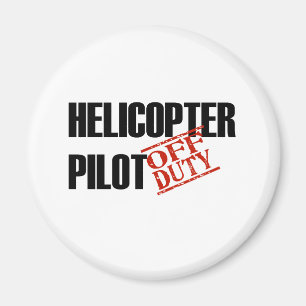DIENSTFREIER HUBSCHRAUBER-DAUERFLAMME MAGNET