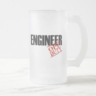 Dienstfreier Ingenieur Mattglas Bierglas