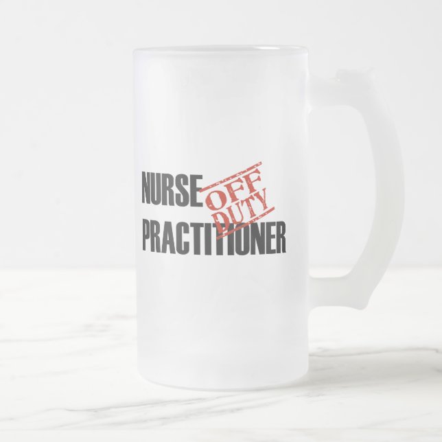 DIENSTFREIER KRANKENSCHWESTER-PRAKTIKER MATTGLAS BIERGLAS (Rechts)
