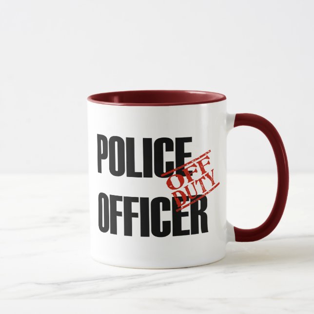 DIENSTFREIER Polizeibeamte Tasse (Rechts)