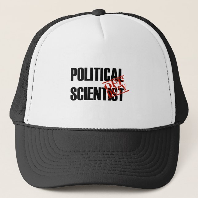 DIENSTFREIES POLITIKWISSENSCHAFTLER-LICHT TRUCKERKAPPE (Vorderseite)