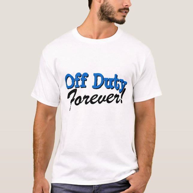 Dienstfreies Ruhestandst-shirt T-Shirt (Vorderseite)