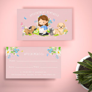 Dienstleistungen der Pflege von Blumenkohl und Kat Terminkarte