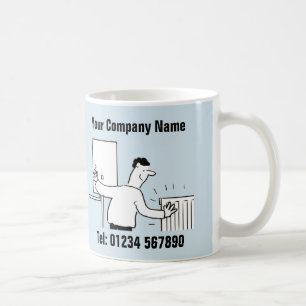Dienstleistungen im Bereich Anlagen und Heizung Kaffeetasse