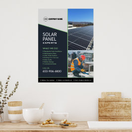 Dienstleistungen im Solargeschäft Poster