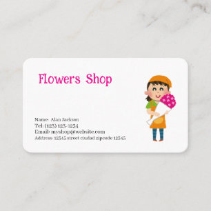Dienstleistungen von Blume-Shops, die mit Visitenk Visitenkarte