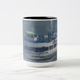 Dienstmagd des Nebels auf dem Niagara-Fluss Zweifarbige Tasse