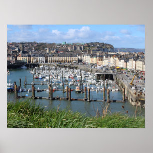 Dieppe Harbour, Normandie, Frankreich, Poster