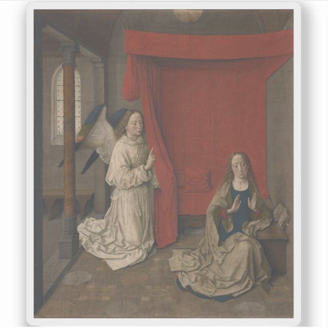 Dieric Bouts - Die Ankündigung Aufkleber (Vorderseite)