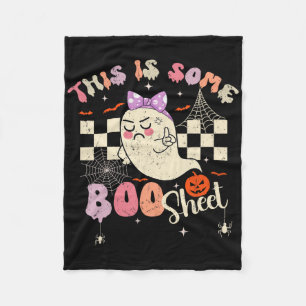 Dies ist Boo-Blatt Niedlich Ghost Retro Halloween Fleecedecke