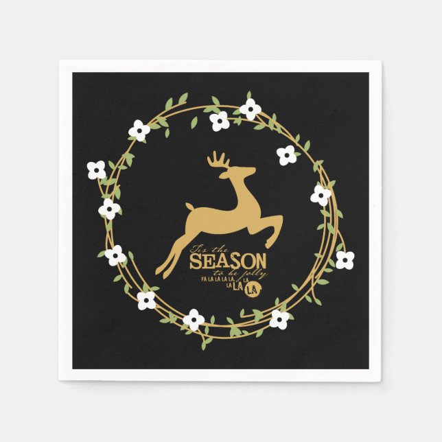Dies ist das Weihnachtsbuch Napkins zur Jahreszeit Serviette (Vorderseite)