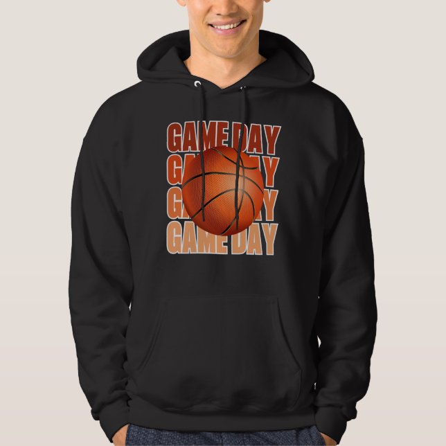 Dies ist der Fan des Saisonbasketballspiels Hoodie (Vorderseite)