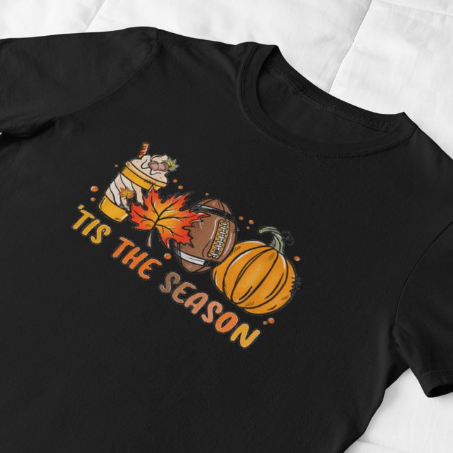 Dies ist der Fußball-Pumpkin Fall T - Shirt der Sa (Tis the Season Football Pumpkin Fall T-Shirt
(Woman T-shirt))