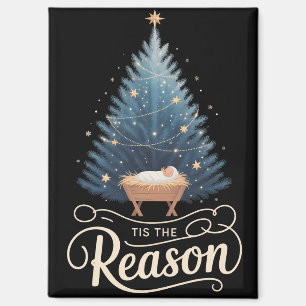Dies ist der Grund Christliche Religiöse Weihnacht Magnet