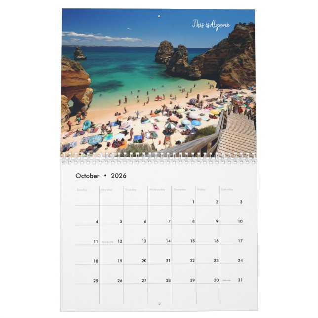 Dies ist der portugiesische Kalender (Okt 2026)