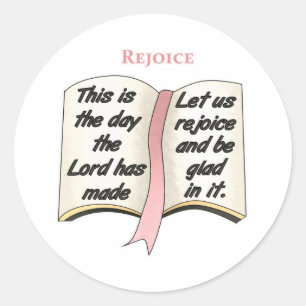 Dies ist der Tag, den der Herr gemacht hat Runder Aufkleber