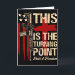 Dies ist der Wendepunkt Glaube Kreuz Us Flagge Pat Karte<br><div class="desc">Dies ist der Wendepunkt Glaube Kreuz Us Flagge Patriotischer Rücken</div>