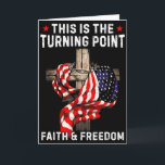 Dies ist der Wendepunkt Patriotischer Christlicher Karte<br><div class="desc">Dies ist der Wendepunkt Patriotischer Christlicher Glaube USA-Flagge</div>