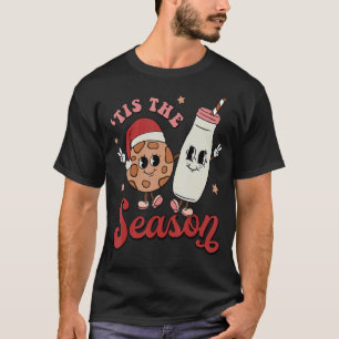 Dies ist die Jahreszeit Cookies Milk Weihnachtsman T-Shirt