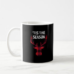 Dies ist die Jahreszeit Funny Christmas Buck Hirsc Kaffeetasse