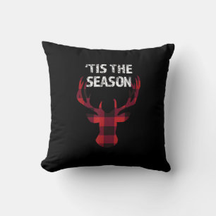 Dies ist die Jahreszeit Funny Christmas Buck Hirsc Kissen