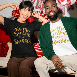 Dies ist die Jahreszeit, in der der Glitzer-Text v T-Shirt