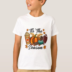 Dies ist die Jahreszeit Pumpkin Gewürzfußball-Herb T-Shirt