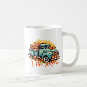 'Dies ist die Jahreszeit - Rustikaler LKW mit Pump Kaffeetasse
