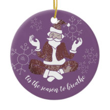 Dies ist die Jahreszeit, um den Yoga Santa Persona
