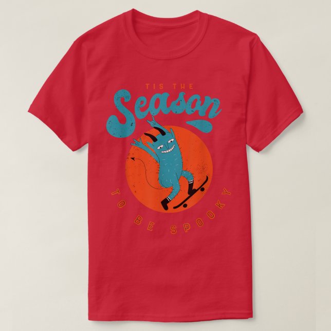Dies ist die Jahreszeit, um gespitzt Angst Nerven  T-Shirt (Design vorne)