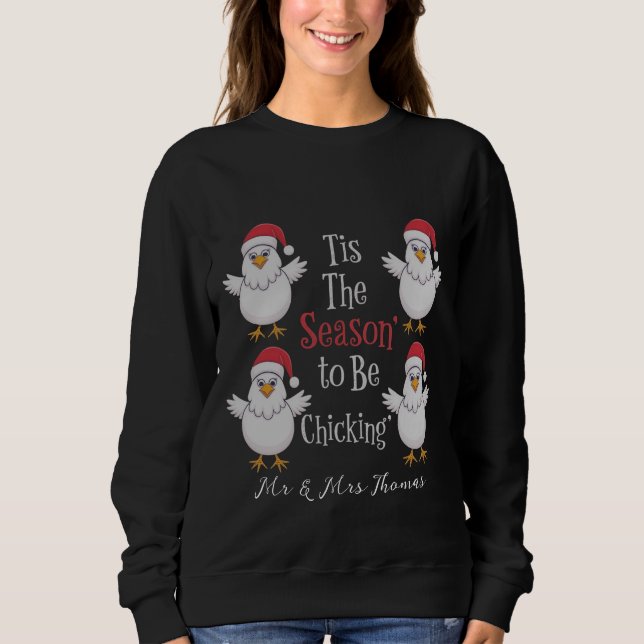 Dies ist die Jahreszeit, um lustig und Niedlich zu Sweatshirt (Vorderseite)
