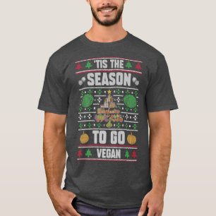 Dies ist die Jahreszeit, um Vegane lustige Weihnac T-Shirt