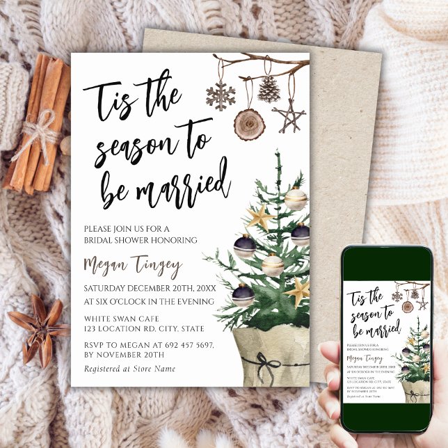 Dies ist die Jahreszeit Verheiratet zu sein | Boho Einladung (Von Creator hochgeladen)