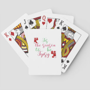 Dies ist die Jahreszeit zu Weihnachten in Tipsy Spielkarten