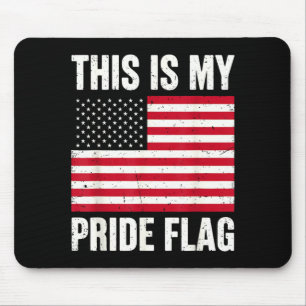 Dies ist die Pride-Flagge USA Amerikanisch 4. Juli Mousepad