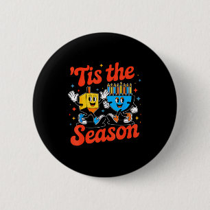 Dies ist die Saison Frohes Chanukka Lustiges Jüdis Button