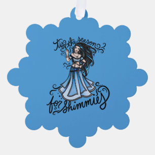 'Dies ist die Saison für Schimme Ornament Karte