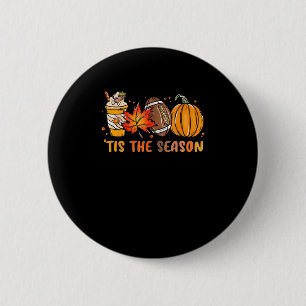 Dies ist die Saison Fußball Fall Erntedank Footbal Button