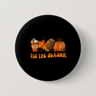 Dies ist die Saison Fußball Fall Thanksgivin Button