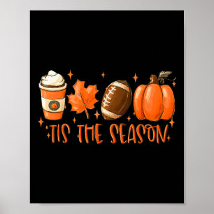 Dies ist die Saison Fußball Fall Thanksgivin Poster