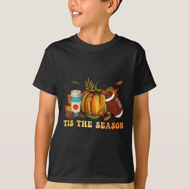 Dies ist die Saison Fußball Fall Thanksgivin T-Shirt (Vorderseite)