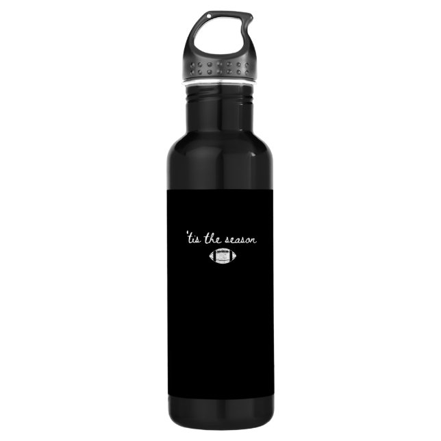 Dies ist die Saison Fußball Mama Game Day Touchdow Edelstahlflasche (Vorderseite)